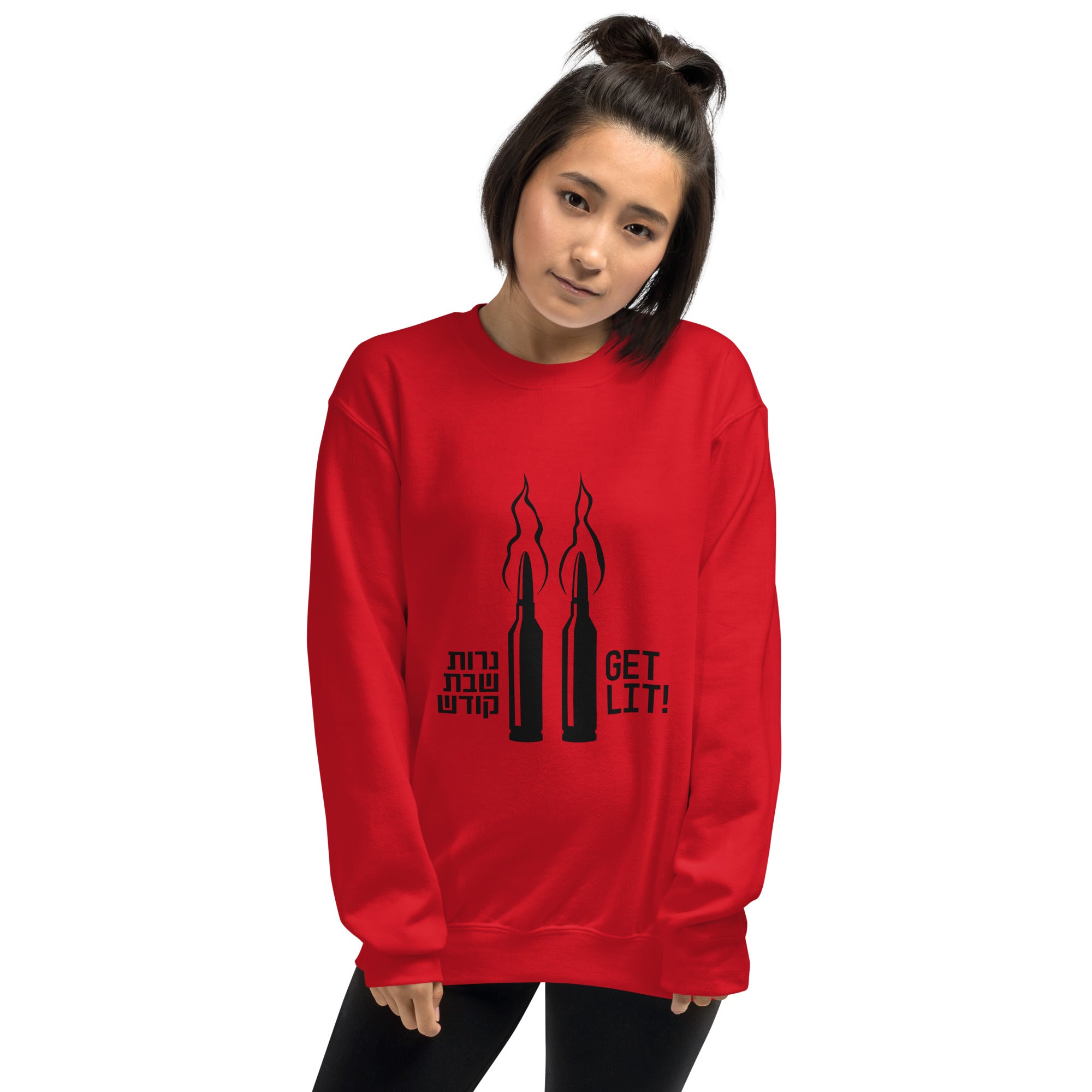 Red GET LIT - on sale Unisex Sweatshirt