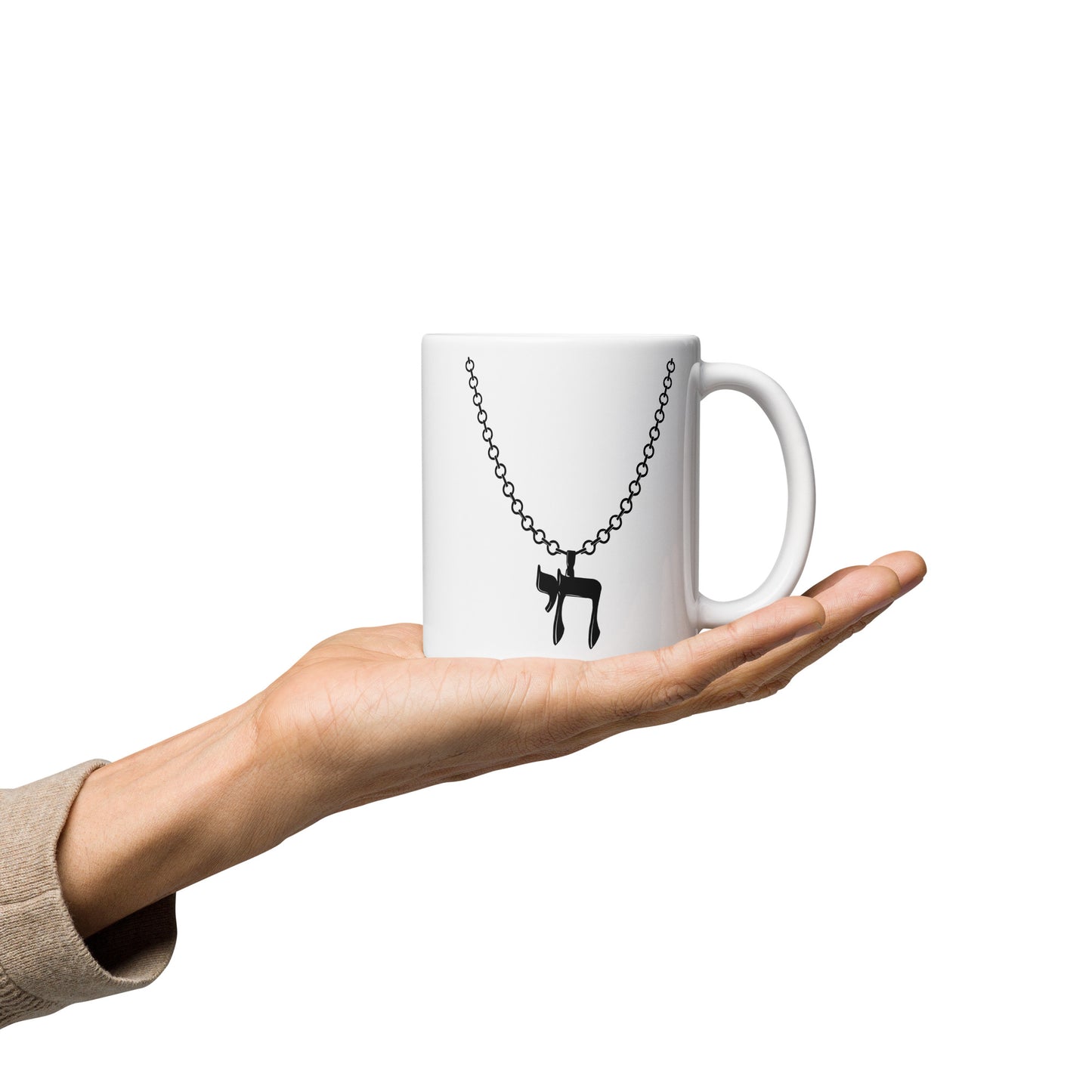 Chai chain - White glossy mug